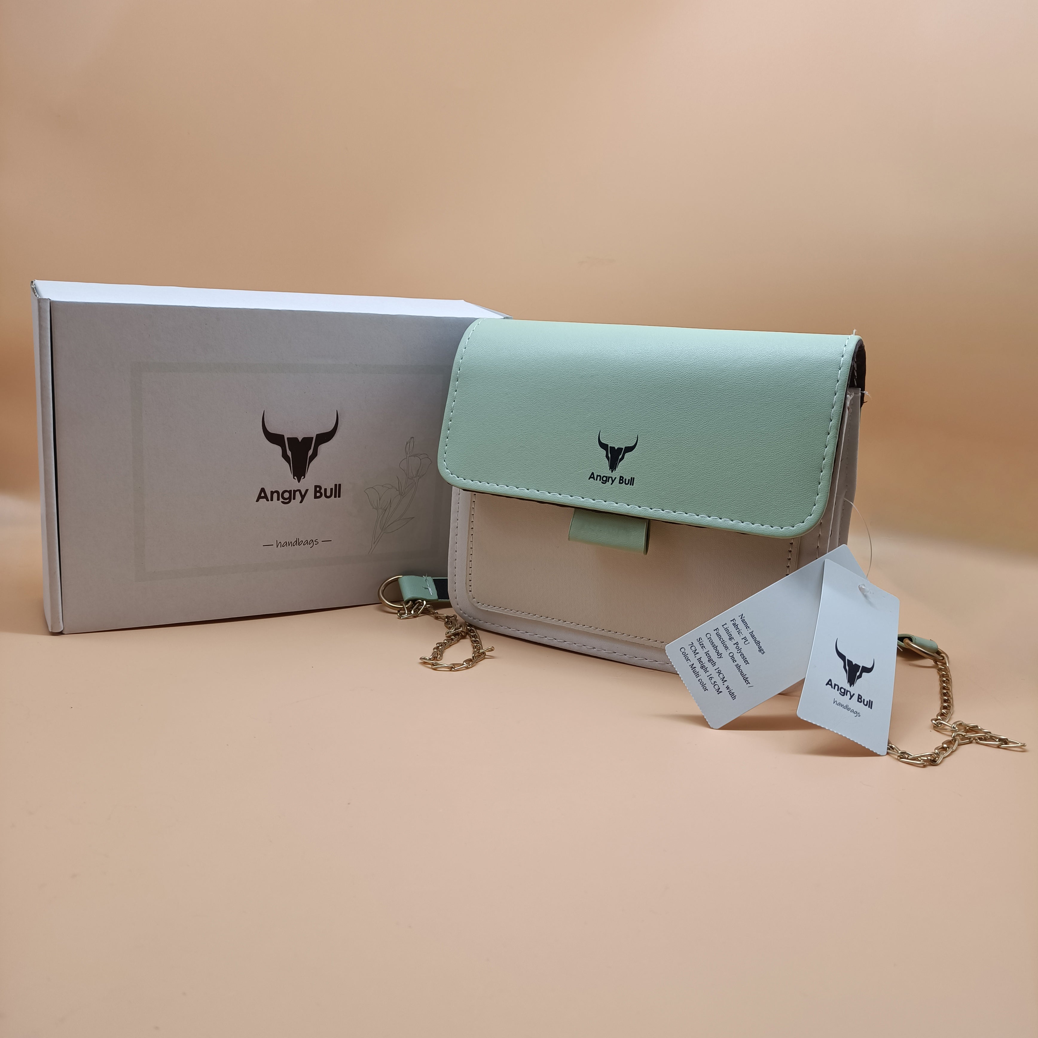 Angry Bull handbags,Women's crossbody bag small handbag PU leather shoulder bag wallet
