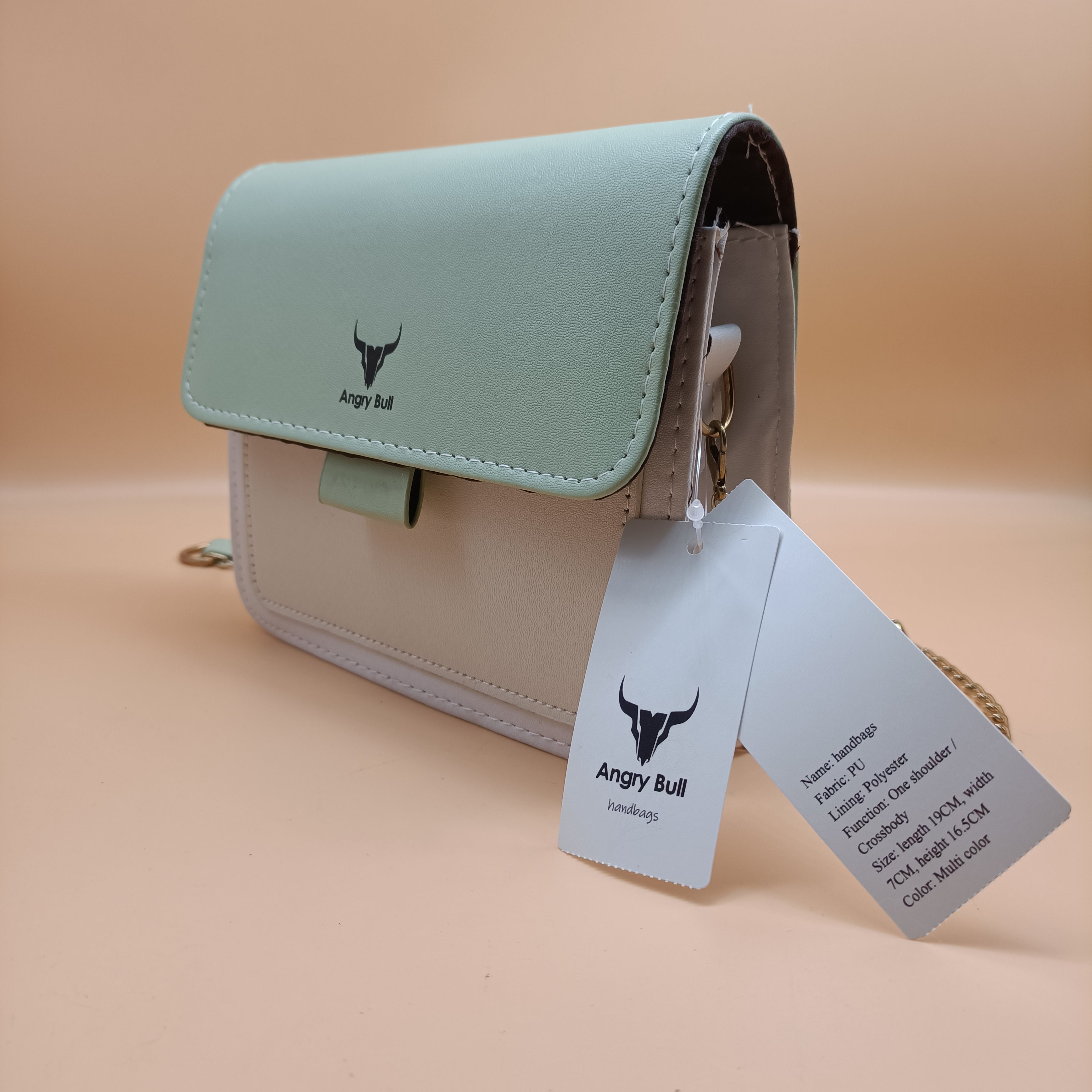 Angry Bull handbags,Women's crossbody bag small handbag PU leather shoulder bag wallet
