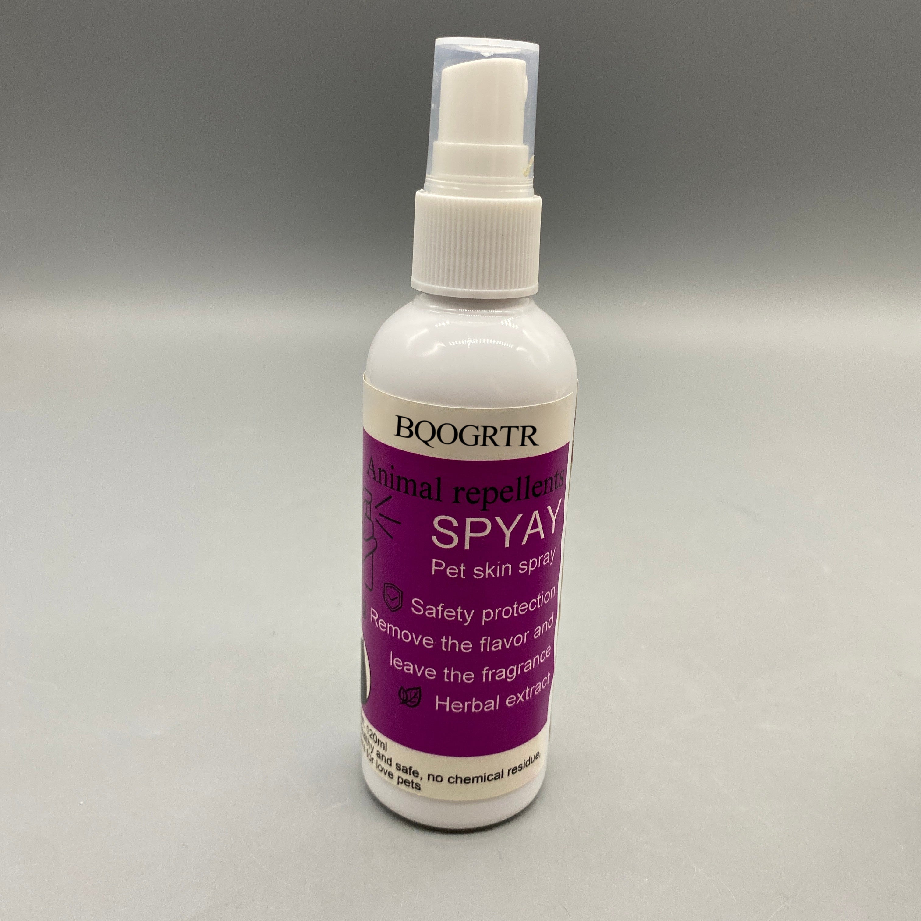 BQOGRTR Animal repellents, 120ml Lemongrass, Camphor & Mint Extracts, No-Rinse Formula, Safe for External Use, Chemical-Free