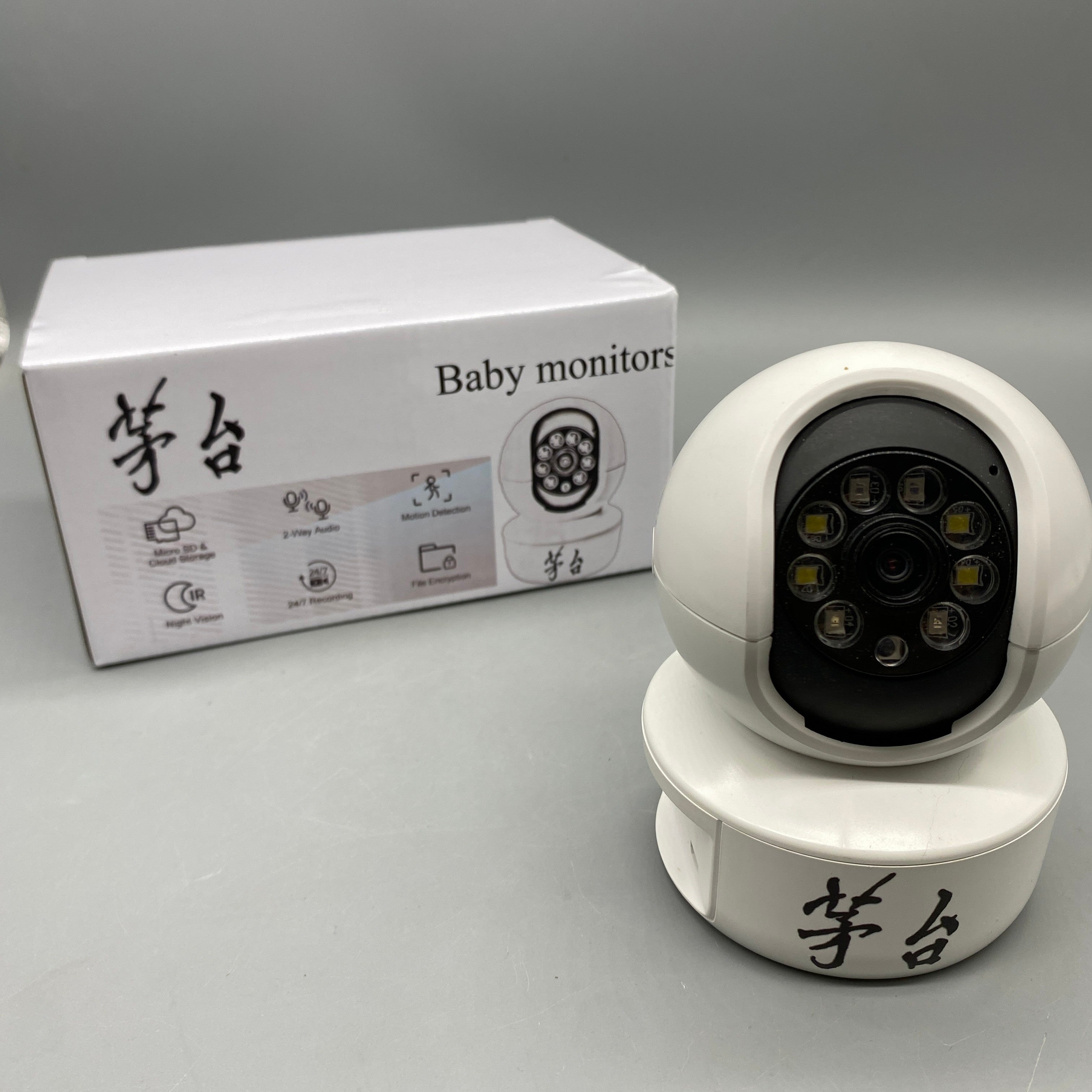 Baby Monitor, Compact 1080P HD Video Camera with Real-Time Wi-Fi Connectivity, Crystal Clear Monitoring, 10.6 x 8.2 x 8.2 cm, Easy Placement & Lifting Installation
