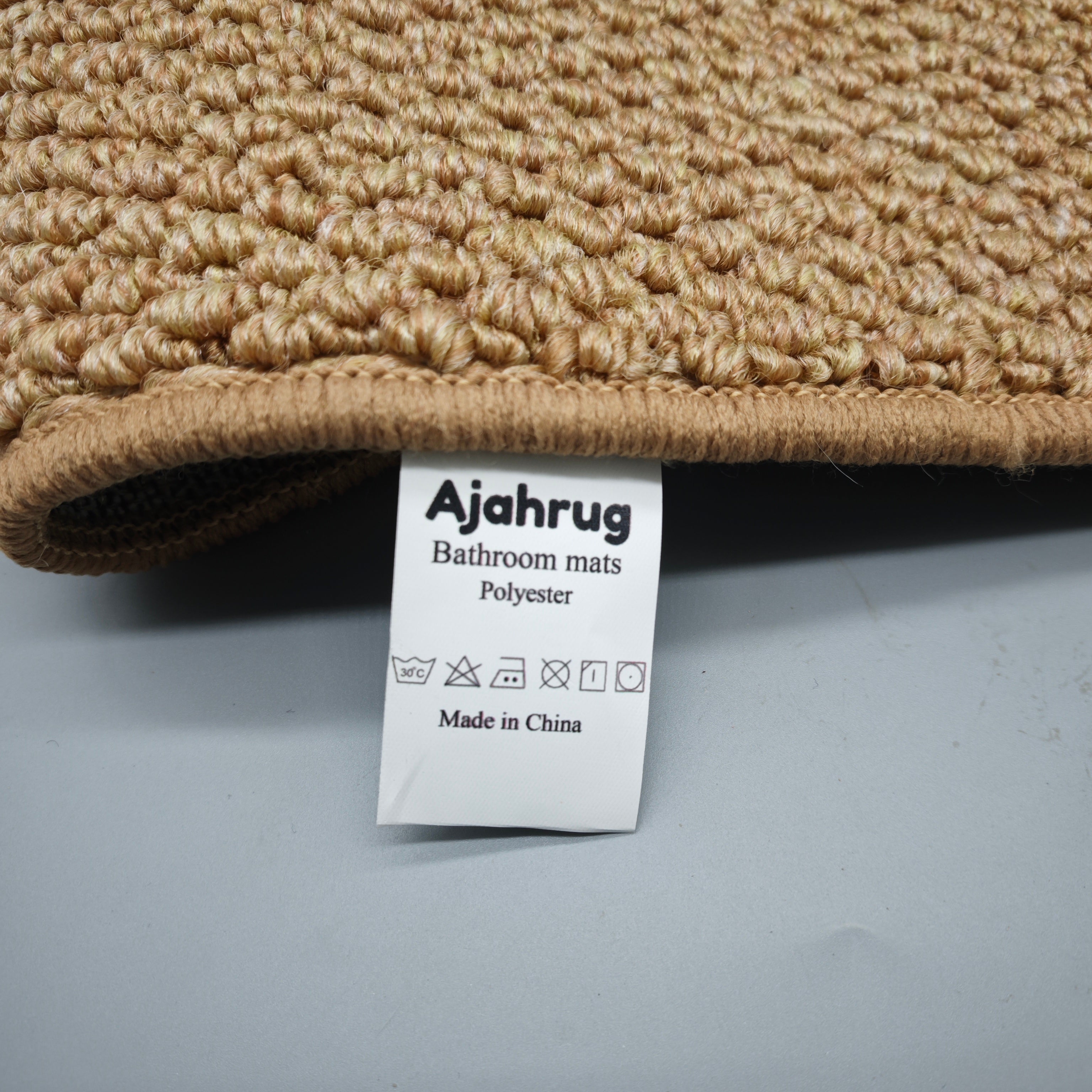 Ajahrug Bathroom Mat, 40x60cm Non-Slip Polyester Rug for Living Room and Bedroom, Soft and Durable Floor Mat