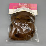 braiday Braids, High-Temperature Synthetic Fiber, Deep Brown, 120cm (Unstretched) / 60cm (Stretched), 1 Set