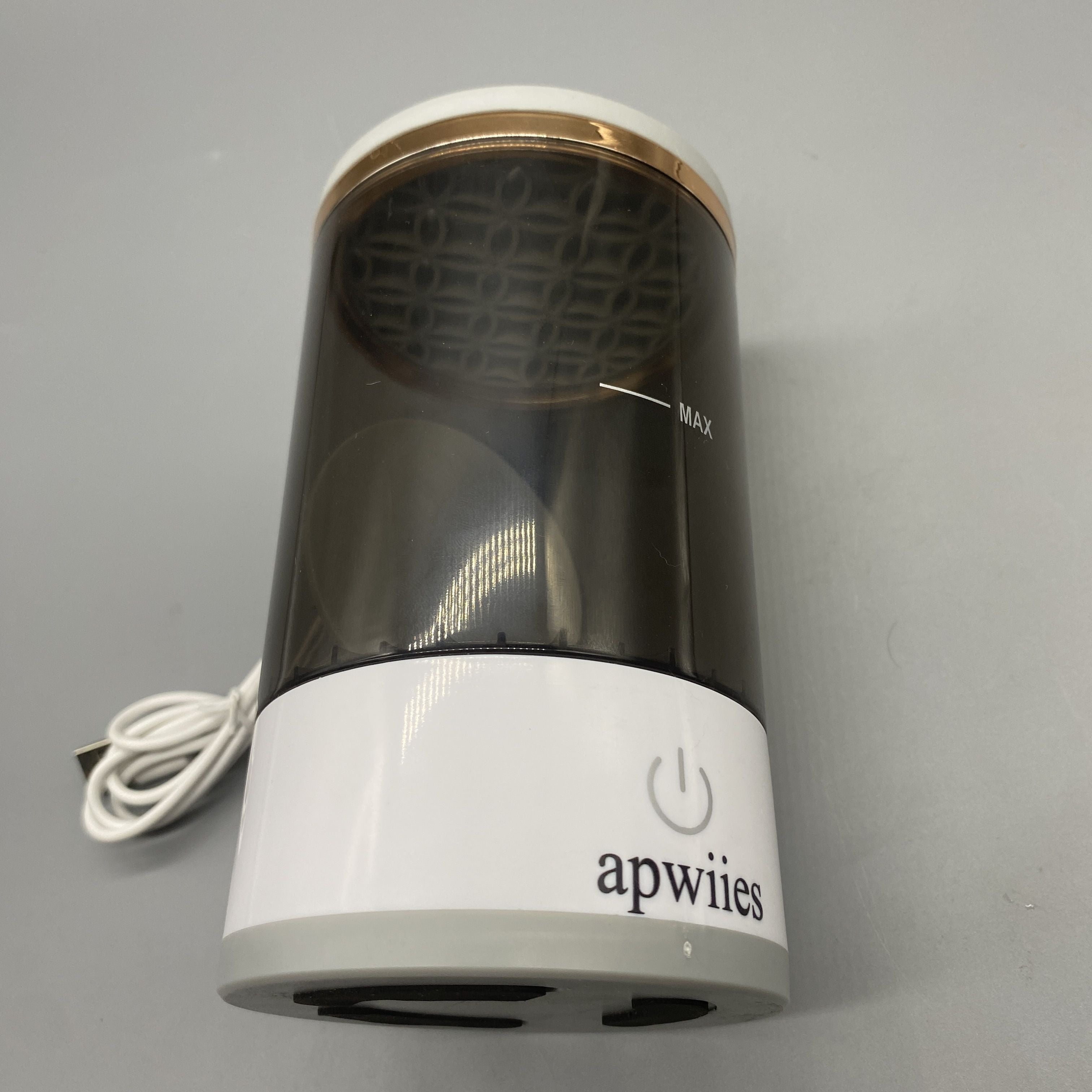 apwiies Cleaner for Cosmetic Brushes - Hands-Free Multi-Brush Cleaning, Drying & Storage, Fits All Brush Sizes, 90×90×160mm, 260g