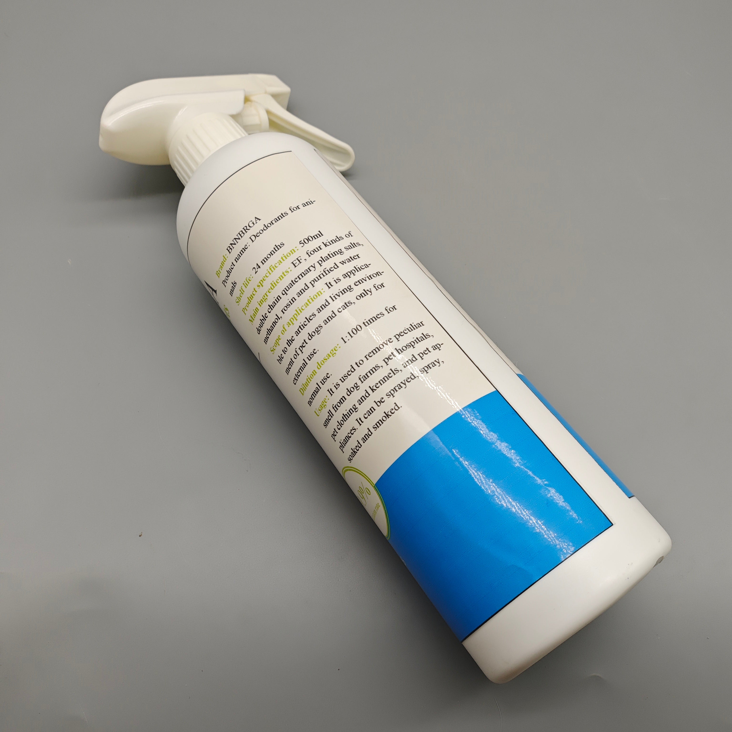 BNNBRGA Deodorizers for Pets, 500ml, Bio-Enzyme Formula, 99.9% Sterilization, Safe for Cats & Dogs, Eliminates Odors from Pet Areas
