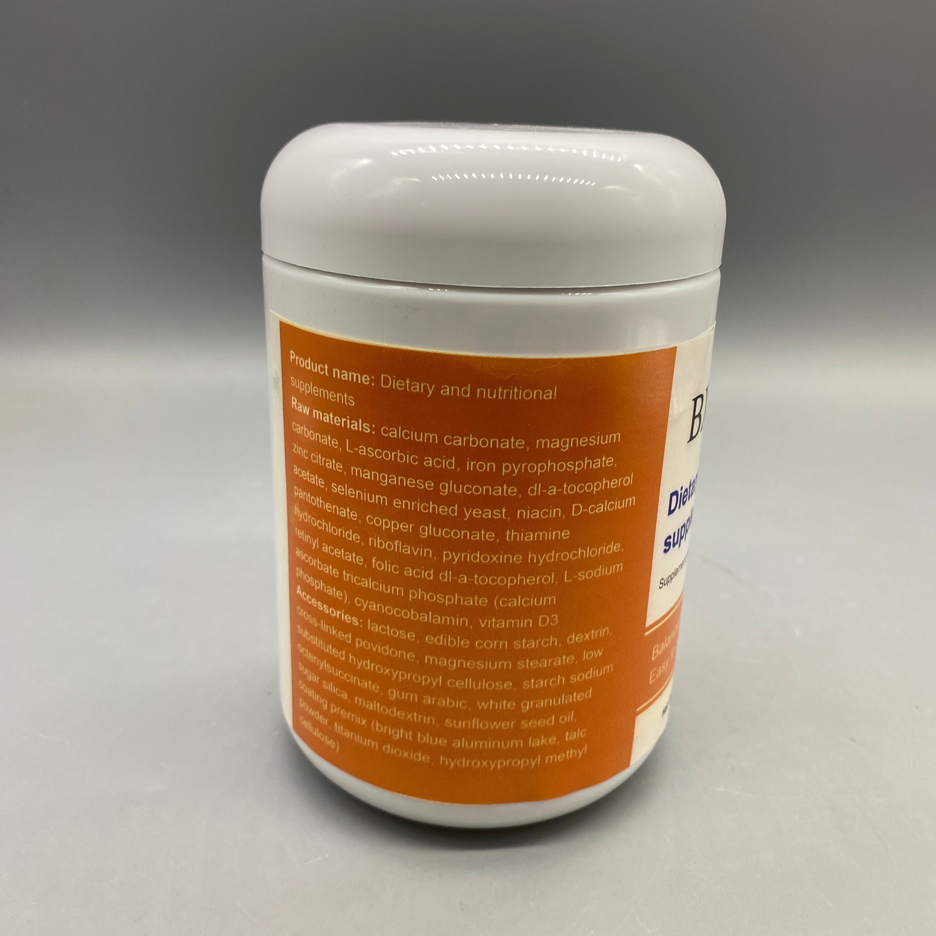 BXHOHK Dietary and Nutritional Supplements, 1800g, Complete Vitamin & Mineral Blend for Balanced Nutrition, Easy Absorption, 18-Day Supply