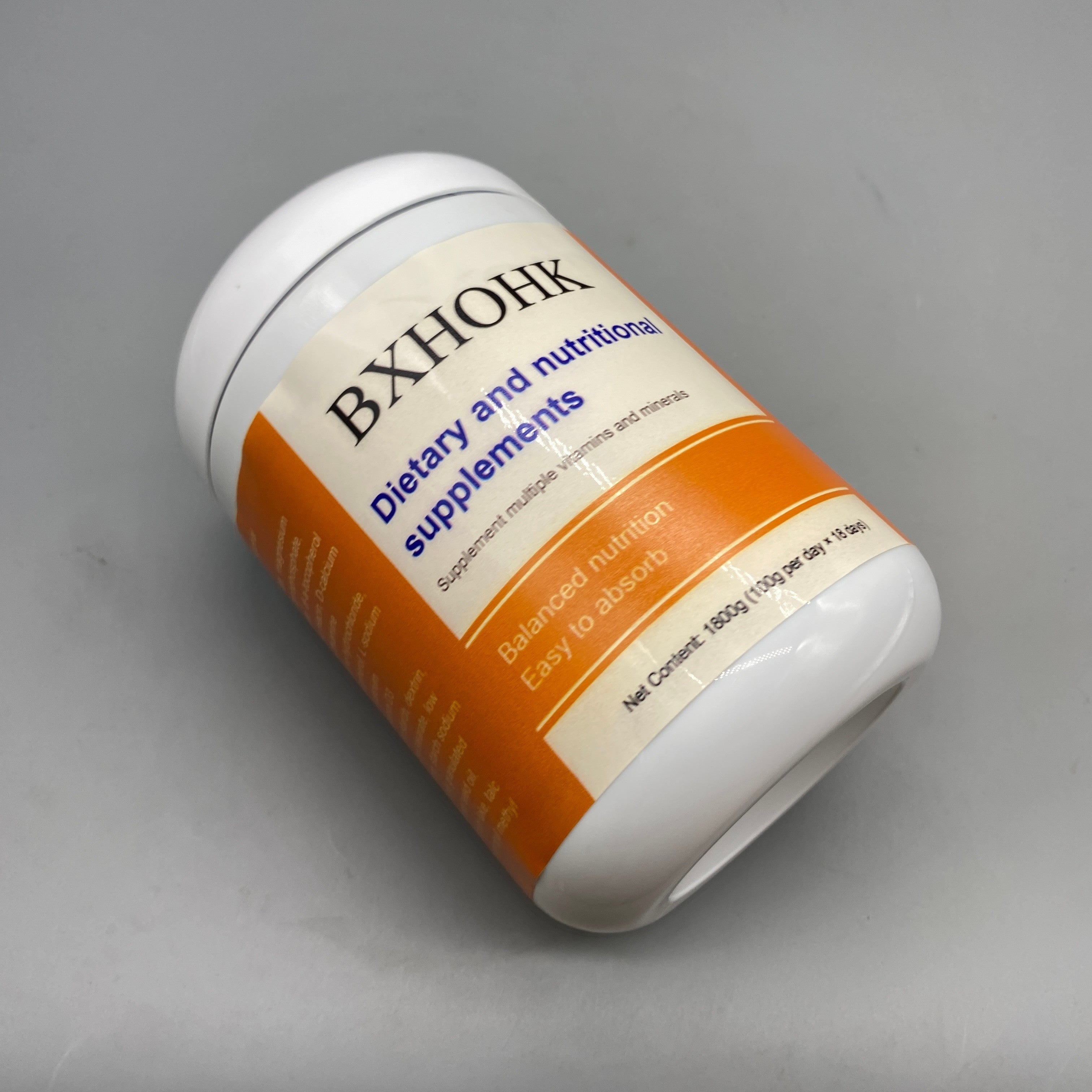 BXHOHK Dietary and Nutritional Supplements, 1800g, Complete Vitamin & Mineral Blend for Balanced Nutrition, Easy Absorption, 18-Day Supply