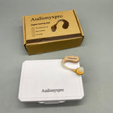 Audionyxpro Digital Hearing Aids, Medical-Grade TPE Ear Hook, Easy Operation, Dual Mode, Compact Design