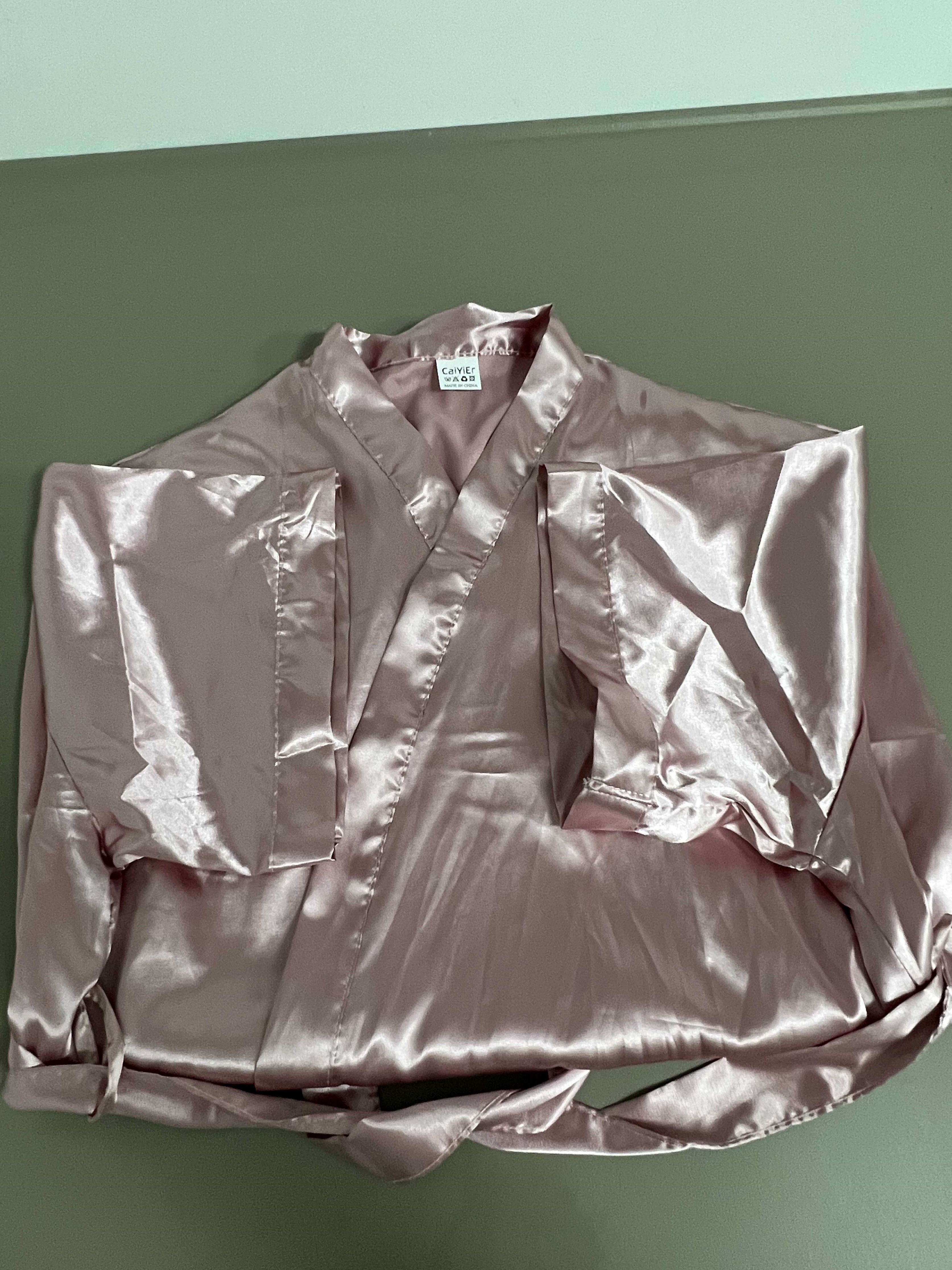 CaiYiEr Dressing Gowns Silk Robes for Women Long Bridesmaid Wedding Party Satin Robes Sleepwear