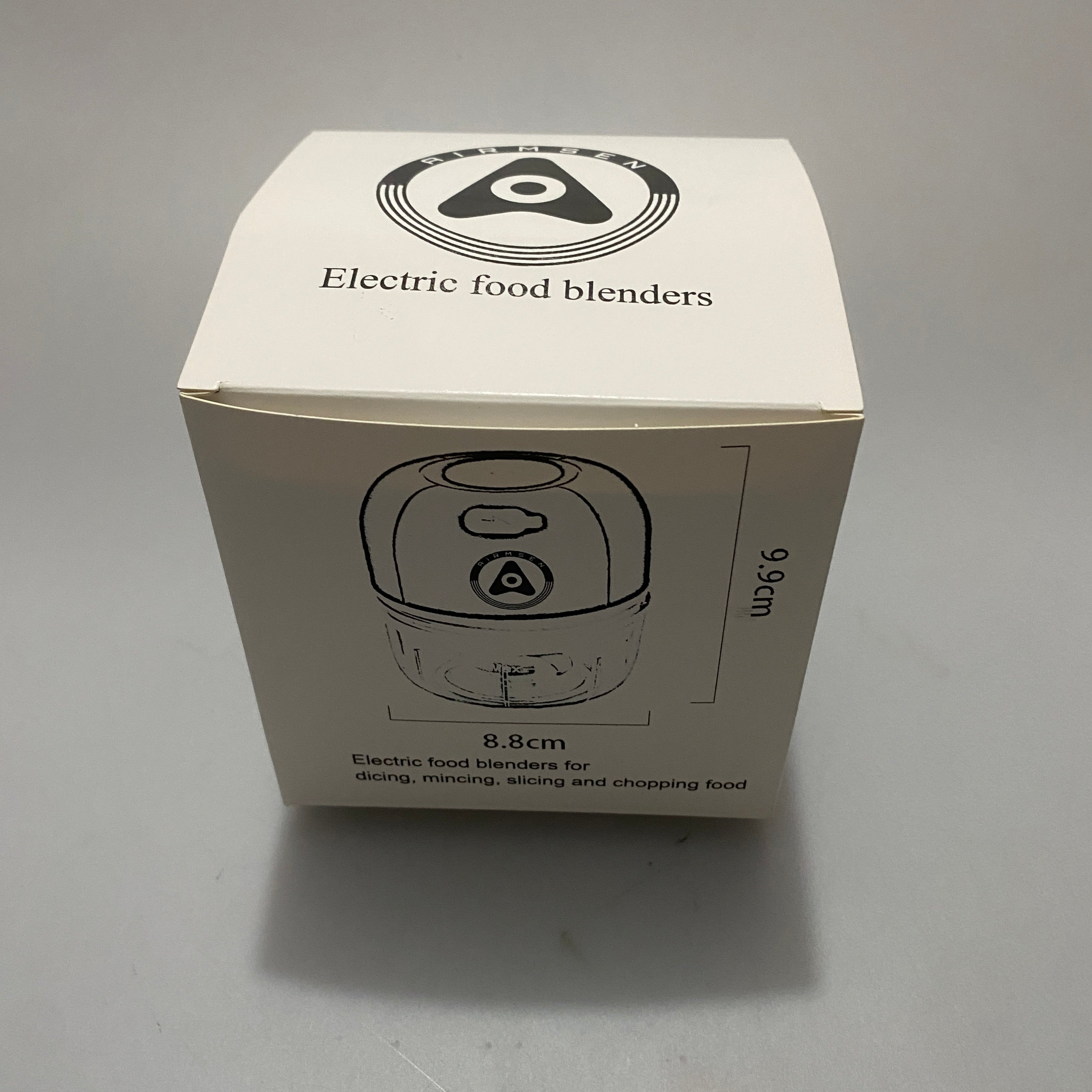 AIRMSEN Electric Food Blender - Versatile Chopping, Grinding, Slicing, and Dicing; 15W Power, Efficient 30-Second Operation, 5V Rated Voltage