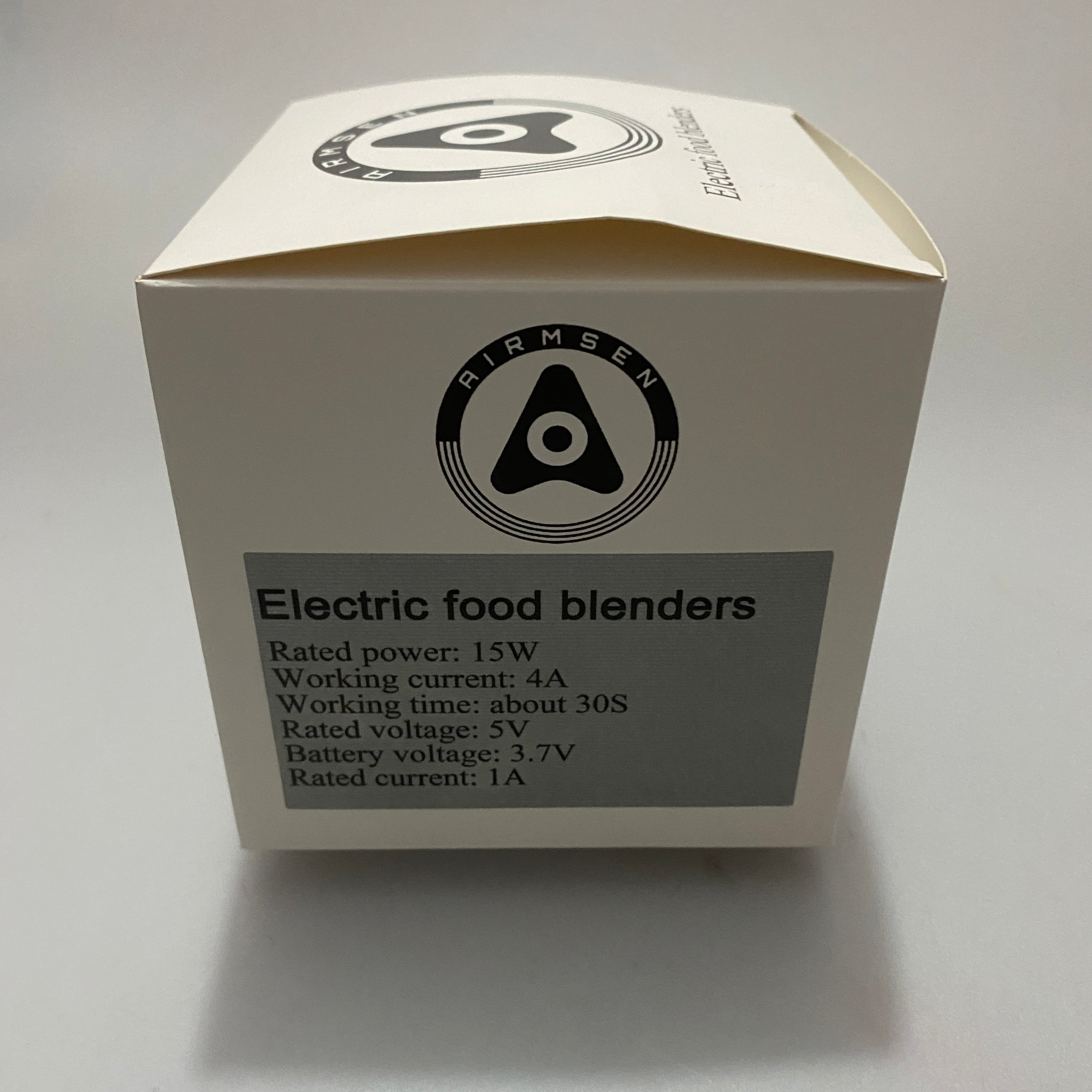 AIRMSEN Electric Food Blender - Versatile Chopping, Grinding, Slicing, and Dicing; 15W Power, Efficient 30-Second Operation, 5V Rated Voltage