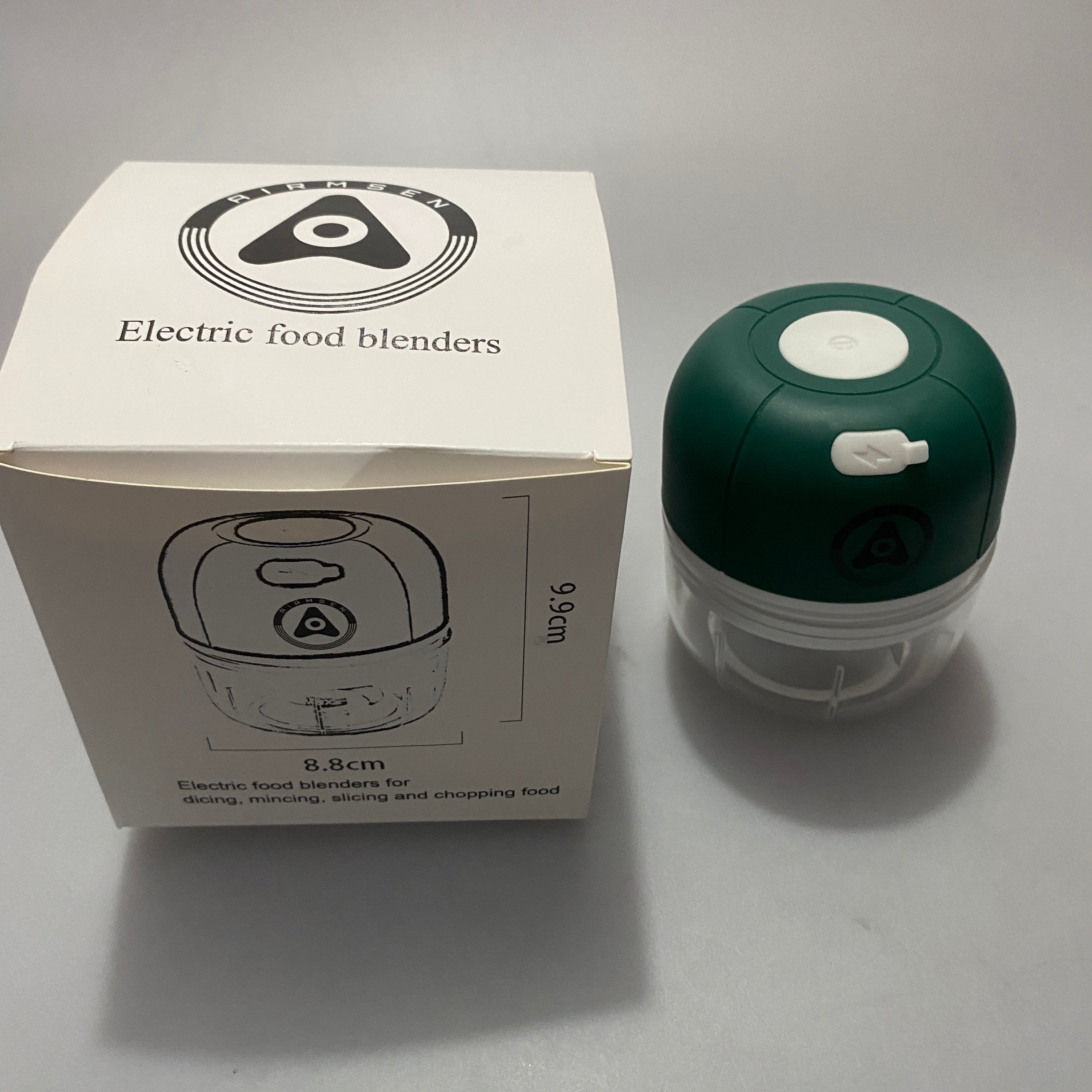 AIRMSEN Electric Food Blender - Versatile Chopping, Grinding, Slicing, and Dicing; 15W Power, Efficient 30-Second Operation, 5V Rated Voltage