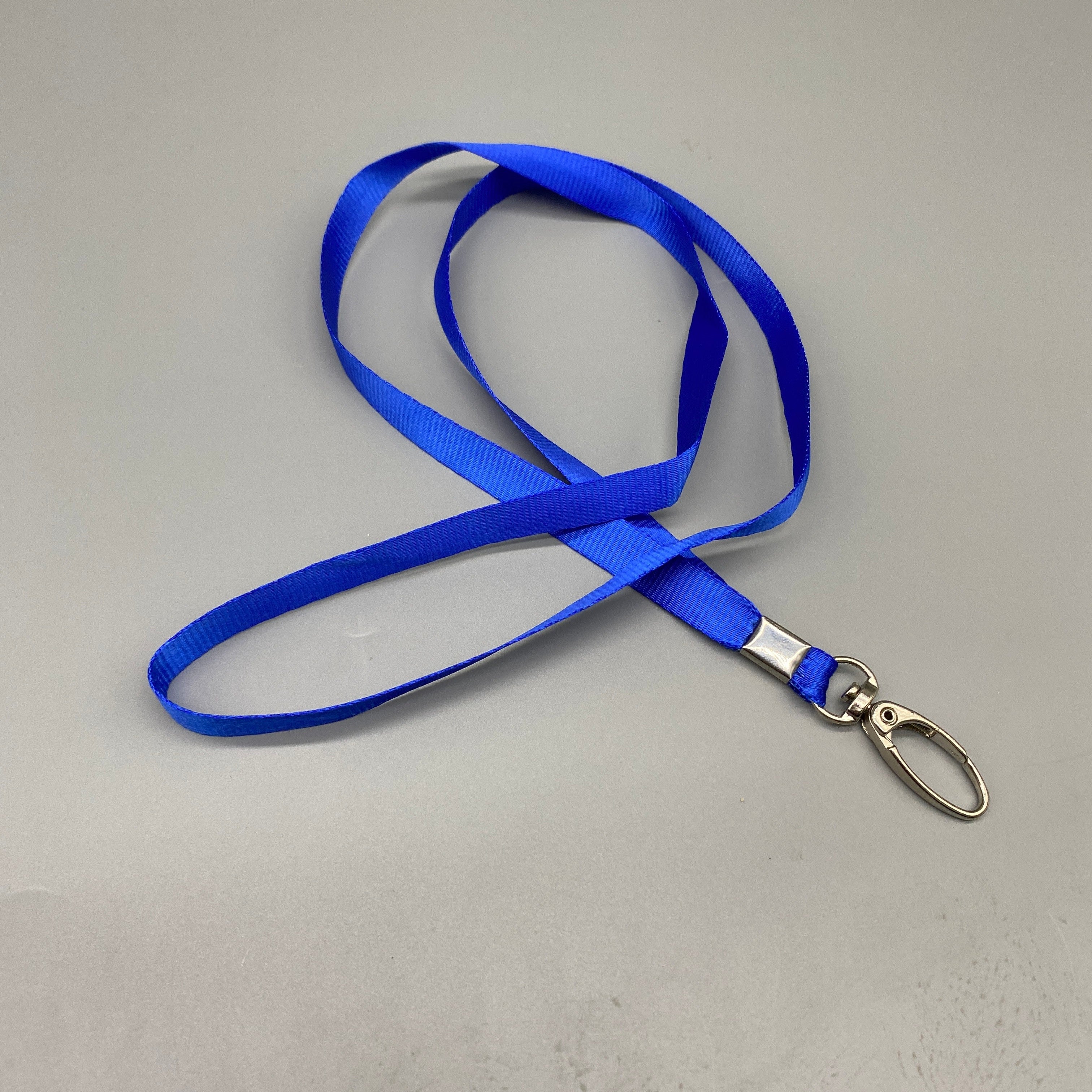 bkwapdk Lanyard for Name Badge Holders, Plastic, 1.5 cm Wide, 44-48 cm Adjustable Length, Classic Oval Hook, 0.6 mm Thickened Design