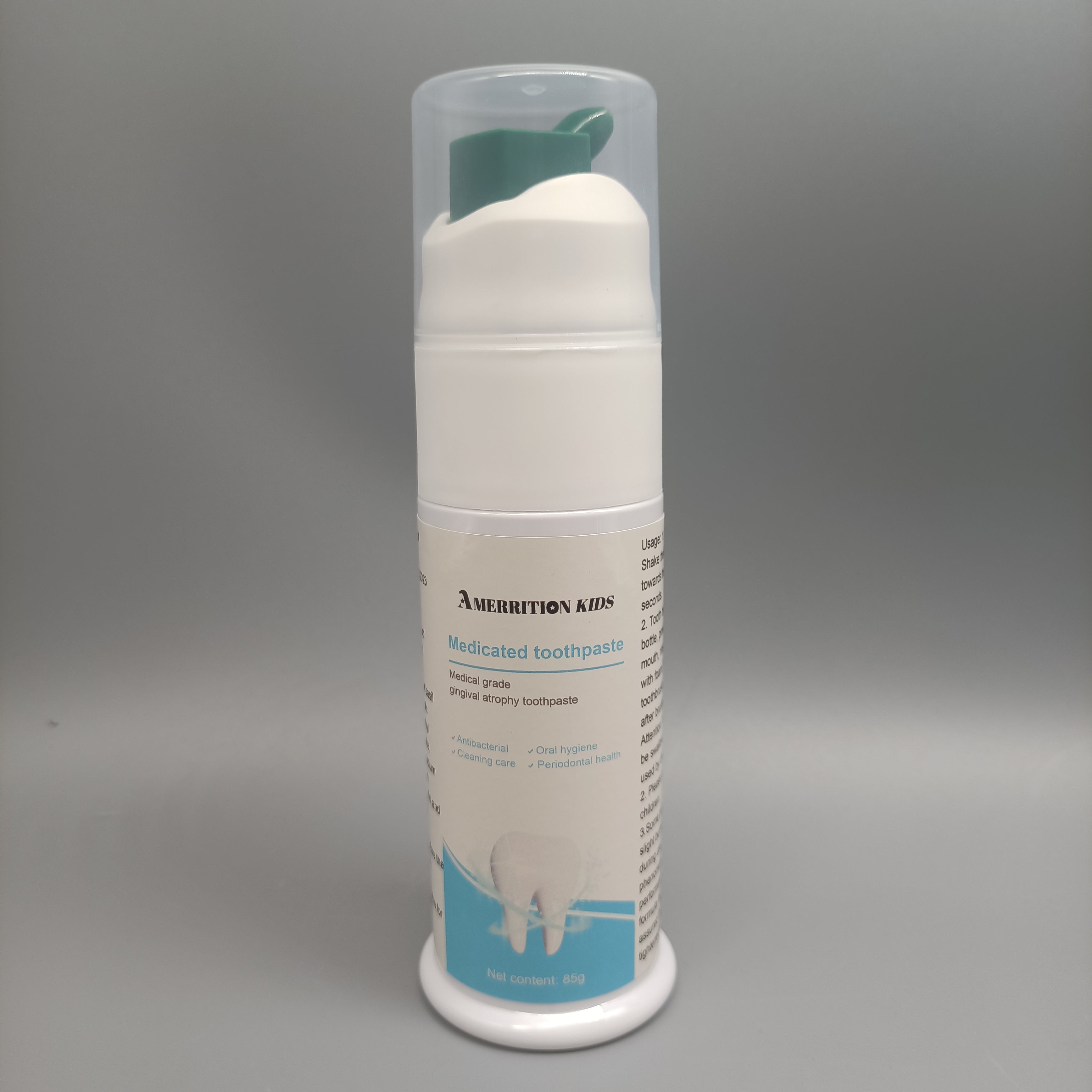 Amerrition kids Medicated toothpaste, for all kinds of oral prevention and care