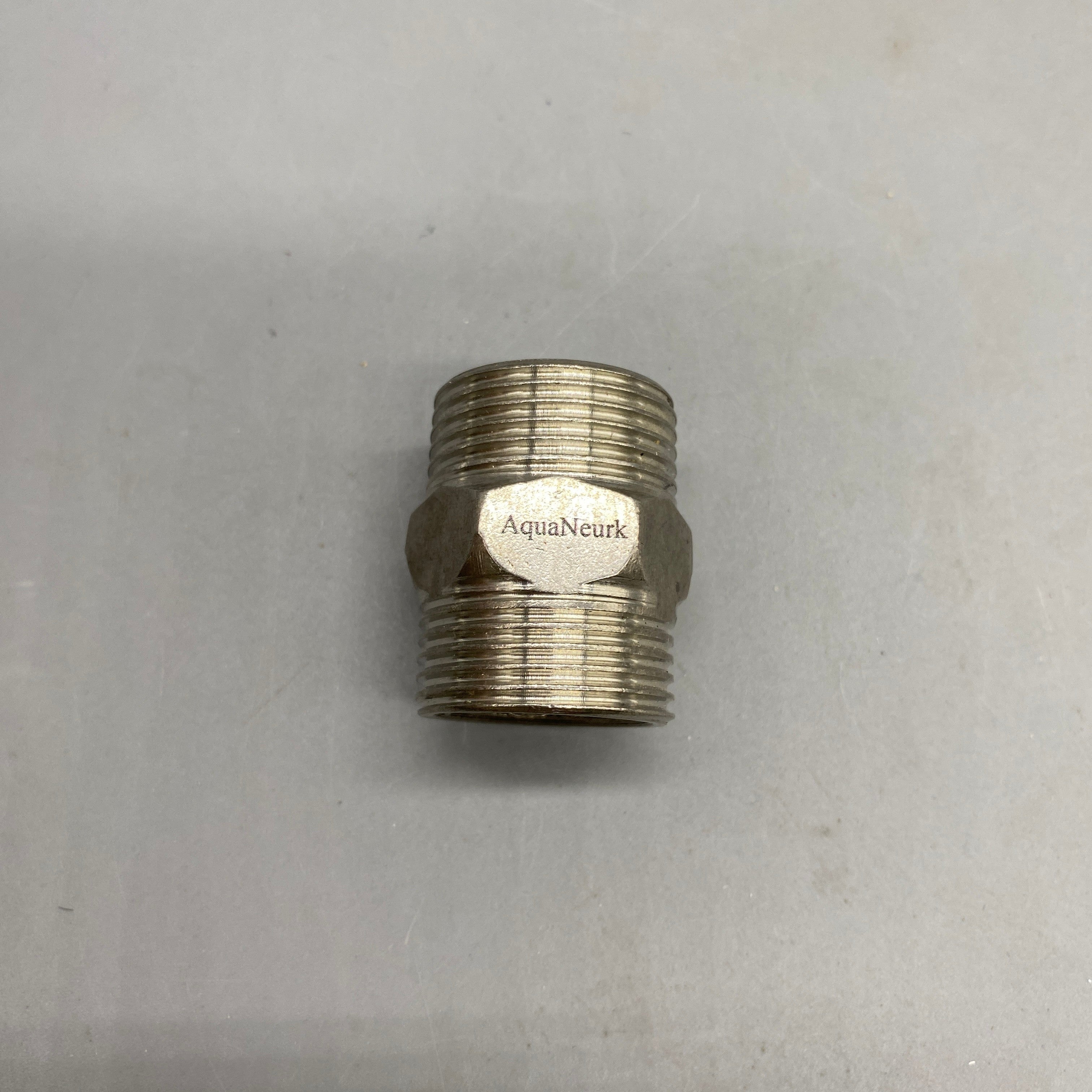 AquaNeurk Metal Pipe Fittings, 34×25mm Stainless Steel, Durable & Lightweight, 53.9g Tested Weight