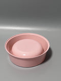 AuraGlo Pet Feeding Bowls, Pink, 15.5×13×6.2cm, Durable PP Material, Non-Slip Base Design for Cats and Dogs
