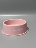AuraGlo Pet Feeding Bowls, Pink, 15.5×13×6.2cm, Durable PP Material, Non-Slip Base Design for Cats and Dogs