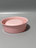 AuraGlo Pet Feeding Bowls, Pink, 15.5×13×6.2cm, Durable PP Material, Non-Slip Base Design for Cats and Dogs