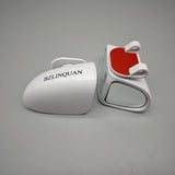 BZLINQUAN Rearview Mirrors – HD Glass, 360° Adjustable Wide-Angle Mirrors, ABS Anti-Collision Shell, Blind Spot Reduction, White (Pair)