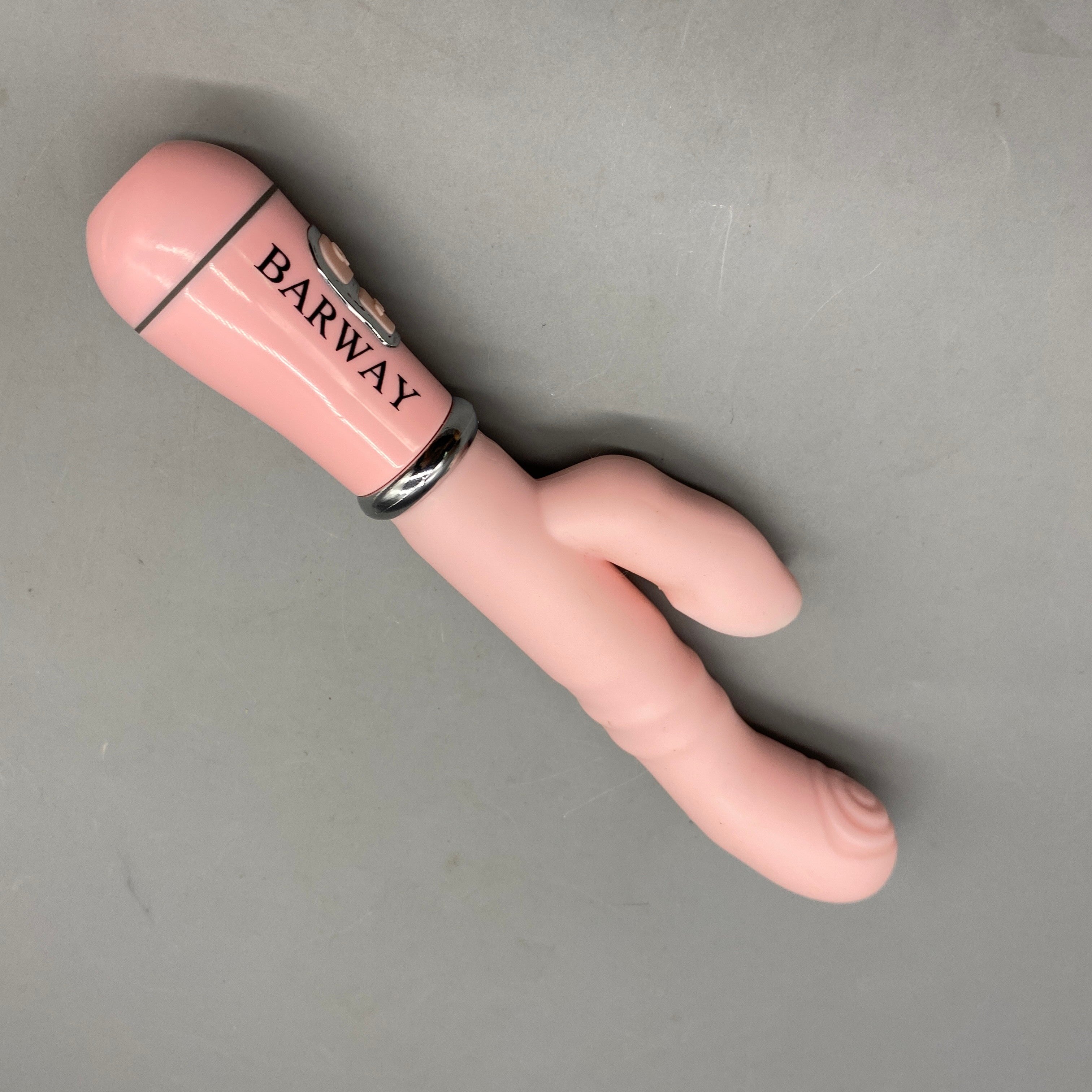 BARWAY Sex toys, Soft Silicone & ABS, USB Charging, Pink, Waterproof, Powerful Vibrations