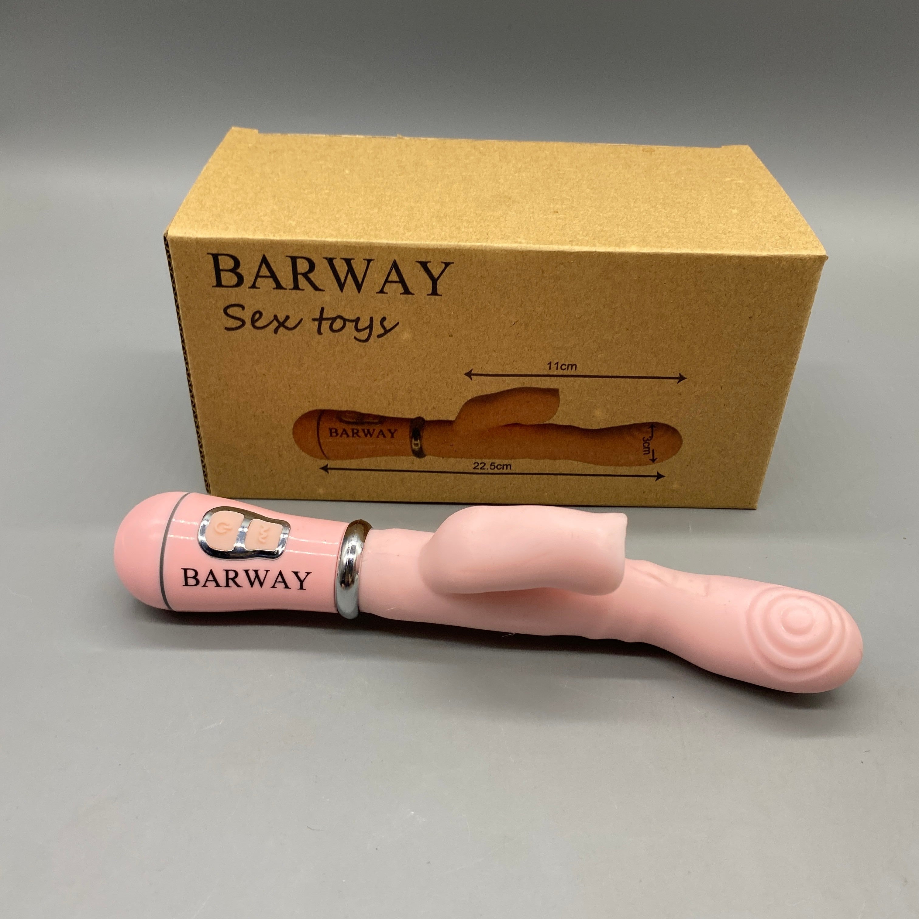 BARWAY Sex toys, Soft Silicone & ABS, USB Charging, Pink, Waterproof, Powerful Vibrations