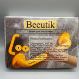 Beeutik Shower grab bars of metal, 30cm, High-Strength Antibacterial Nylon, Stainless Steel Core, 33mm Outer Tube, White/Yellow