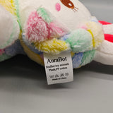 AuraBot Stuffed Toy Animals, 32×20×12cm Plush Bunny with Soft PP Cotton Filling, Cuddly Rabbit Design for Kids & Baby Gifts, Huggable & Safe