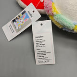 AuraBot Stuffed Toy Animals, 32×20×12cm Plush Bunny with Soft PP Cotton Filling, Cuddly Rabbit Design for Kids & Baby Gifts, Huggable & Safe