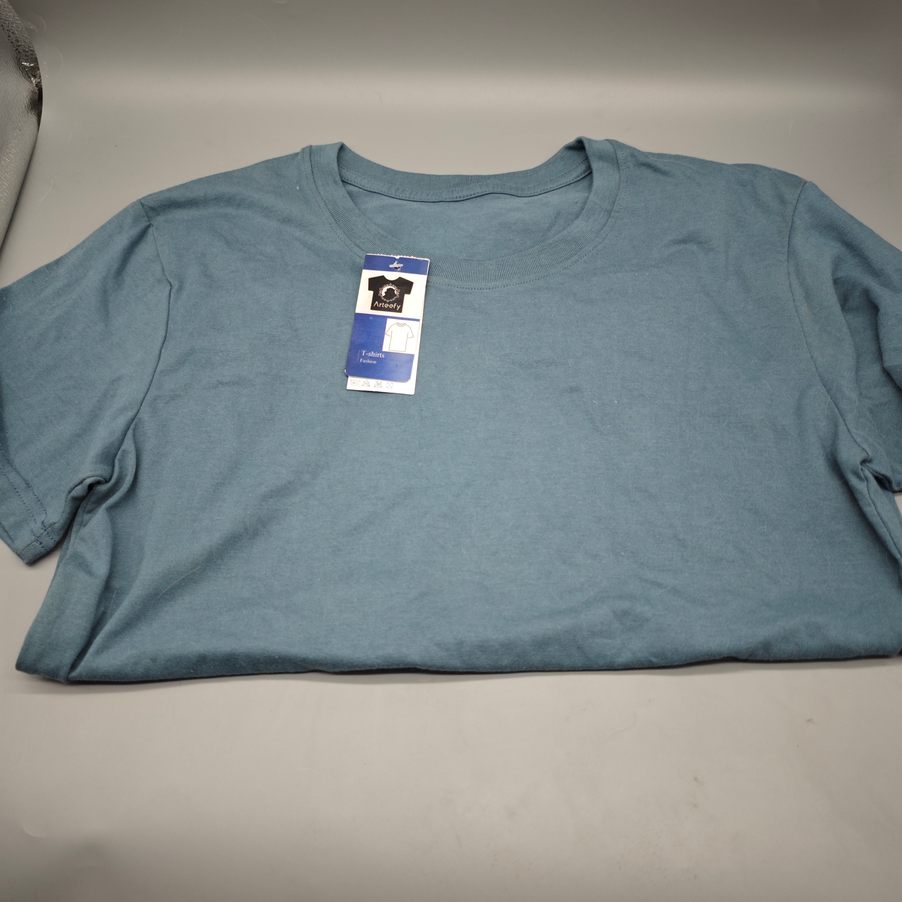 Arteefy T-Shirt - Cotton, Blue, Size M, Comfortable & Stylish for Everyday Wear