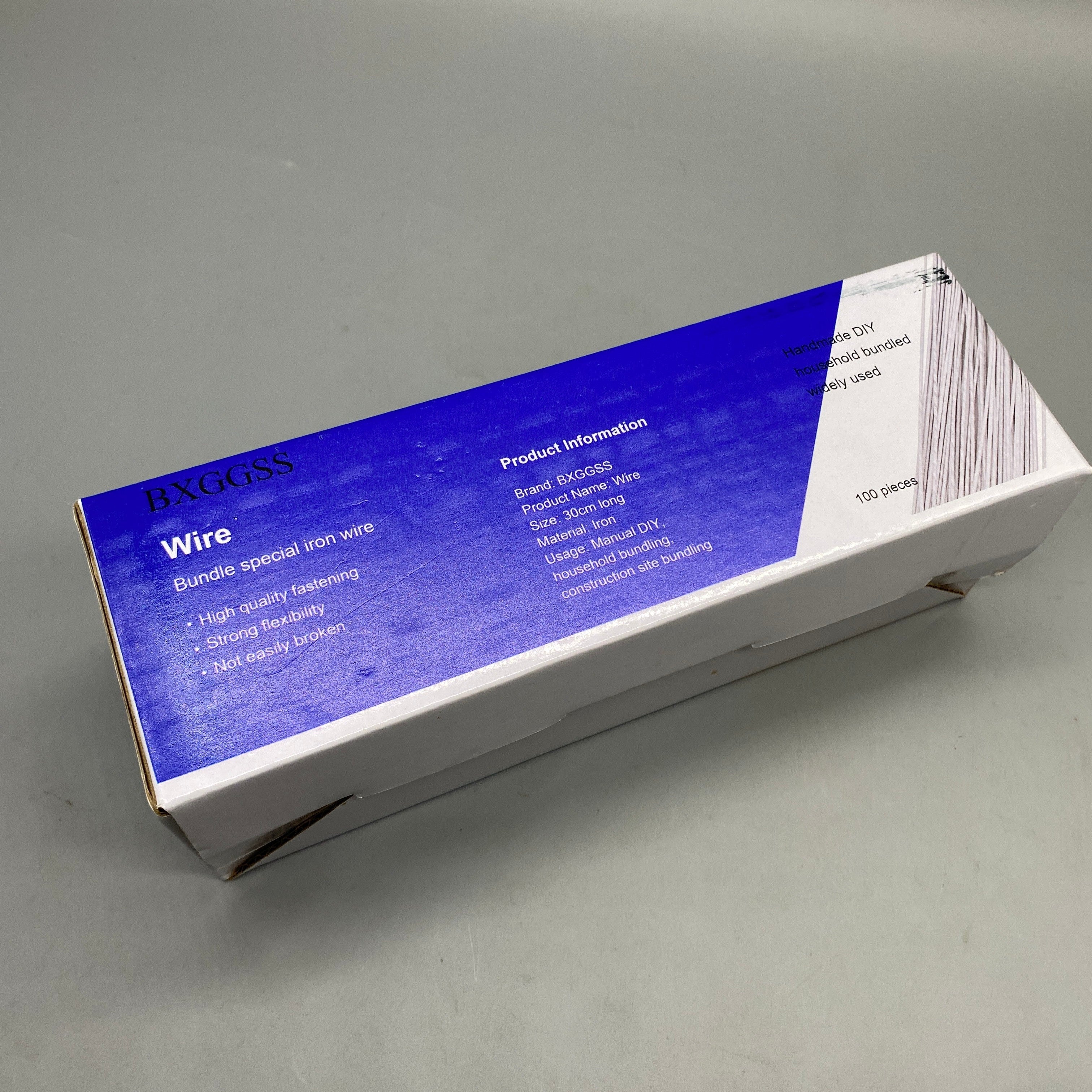 BXGGSS Wire, 100pcs for DIY and Home/Construction Binding, Strong and Durable