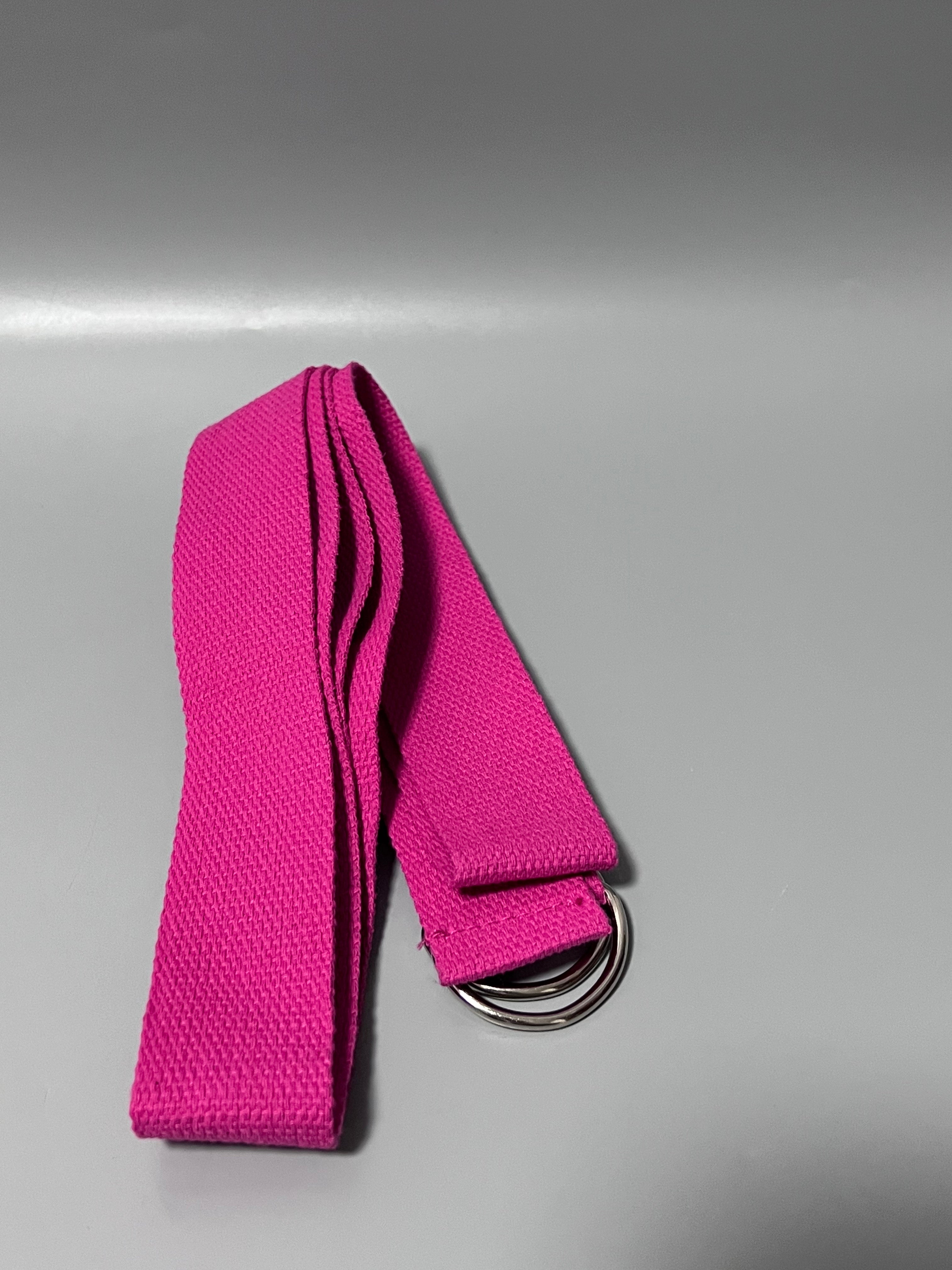 bibiPort Yoga Straps, High-Elasticity Latex Material, Durable & Tear-Resistant, Uniform Thickness, Pink Fitness Resistance Band for Stretching & Exercise