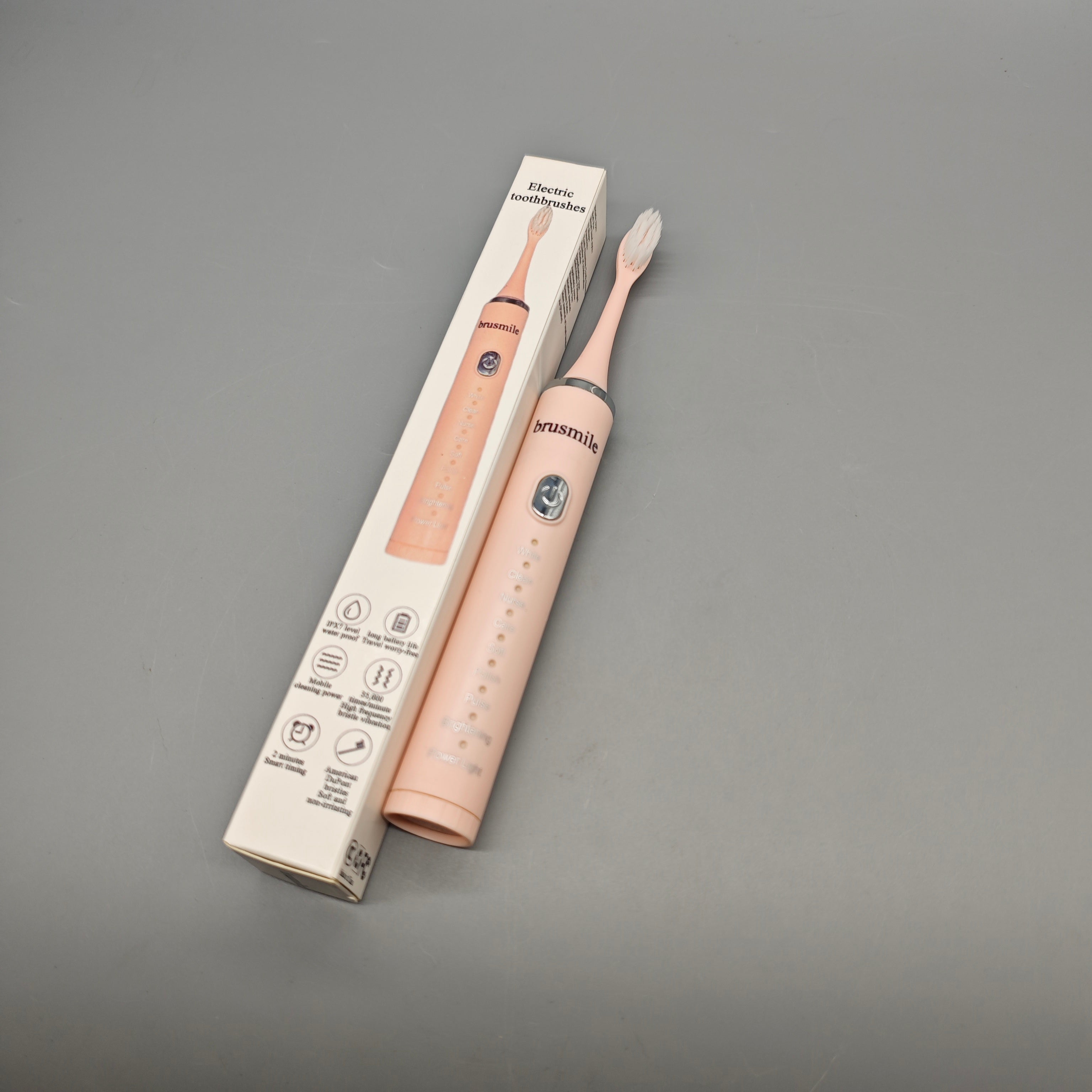 Brusmile Electric Toothbrush - Soft Bristles, U-Shaped Brush Head, USB Rechargeable, Sonic Technology - Individual Packaging - Ideal for Adults