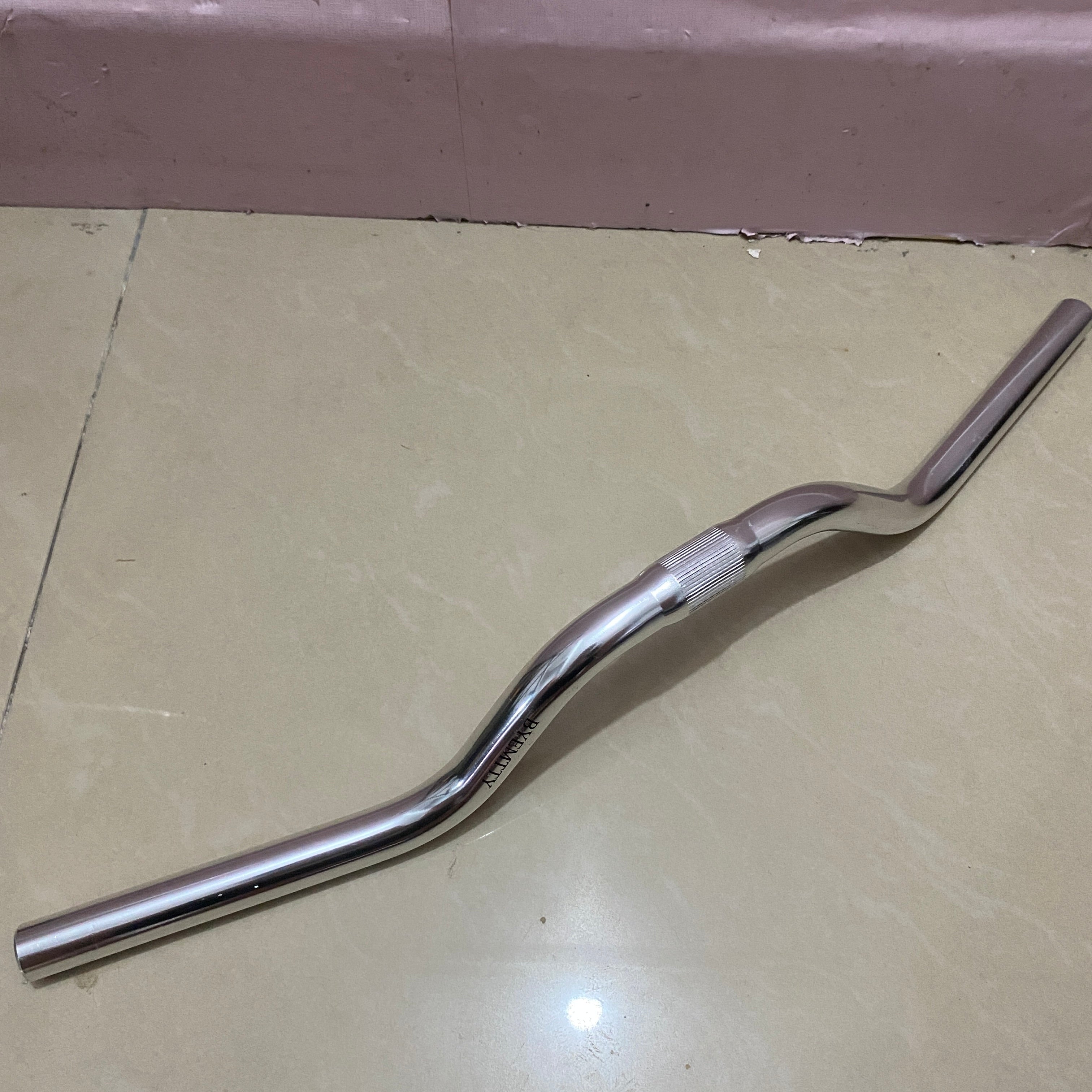 BYEMTTY Motorcycle Handlebars - 26.96x10.23 inch, 660g, Rust and Corrosion Resistant, Easy Installation, Universal 22mm Metal Handlebars with Electroplated Finish