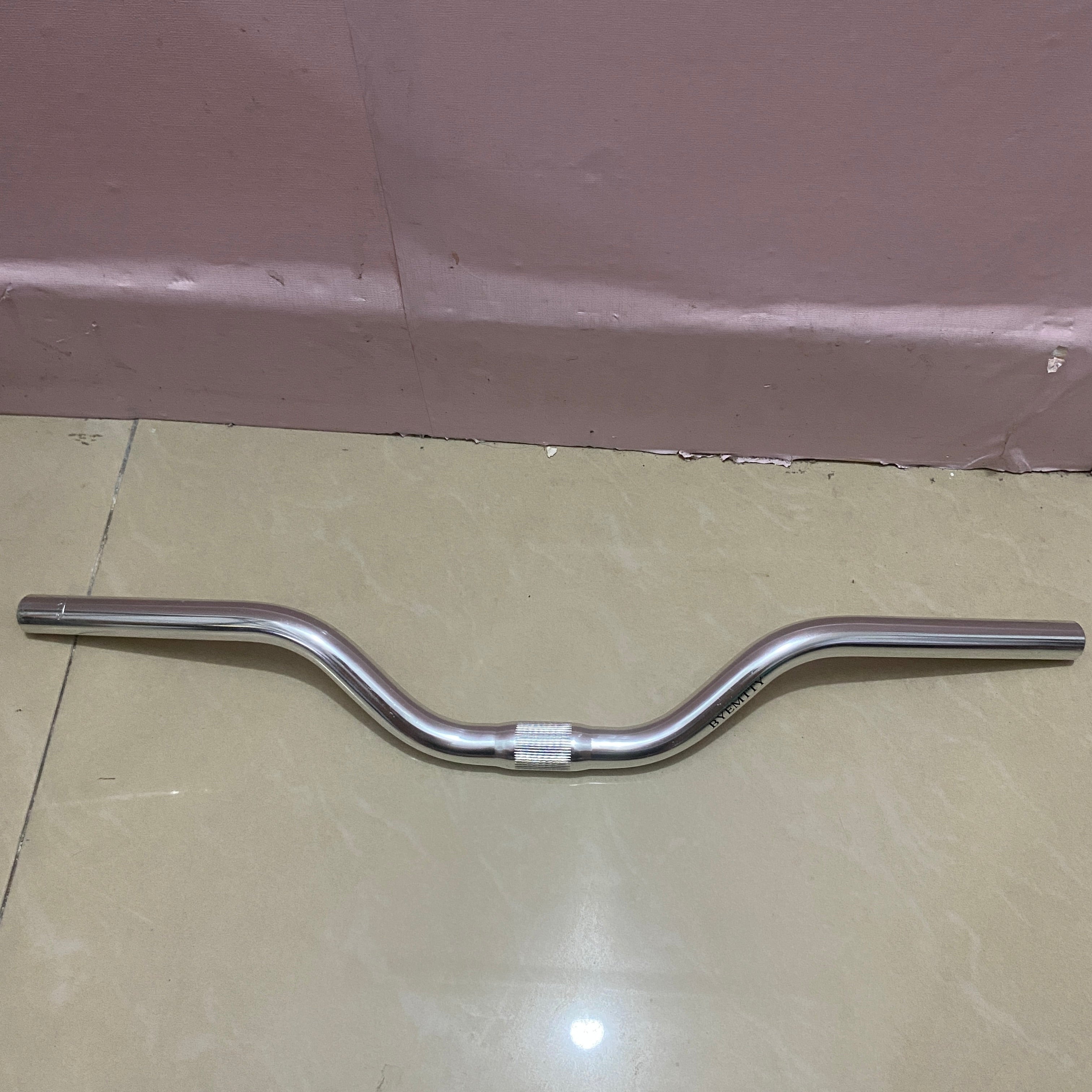 BYEMTTY Motorcycle Handlebars - 26.96x10.23 inch, 660g, Rust and Corrosion Resistant, Easy Installation, Universal 22mm Metal Handlebars with Electroplated Finish