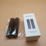 Americruise Motorcycle Handle Bar Grips, Premium Soft Rubber, Black, 11.7cm, Enhanced Comfort and Shock Absorption