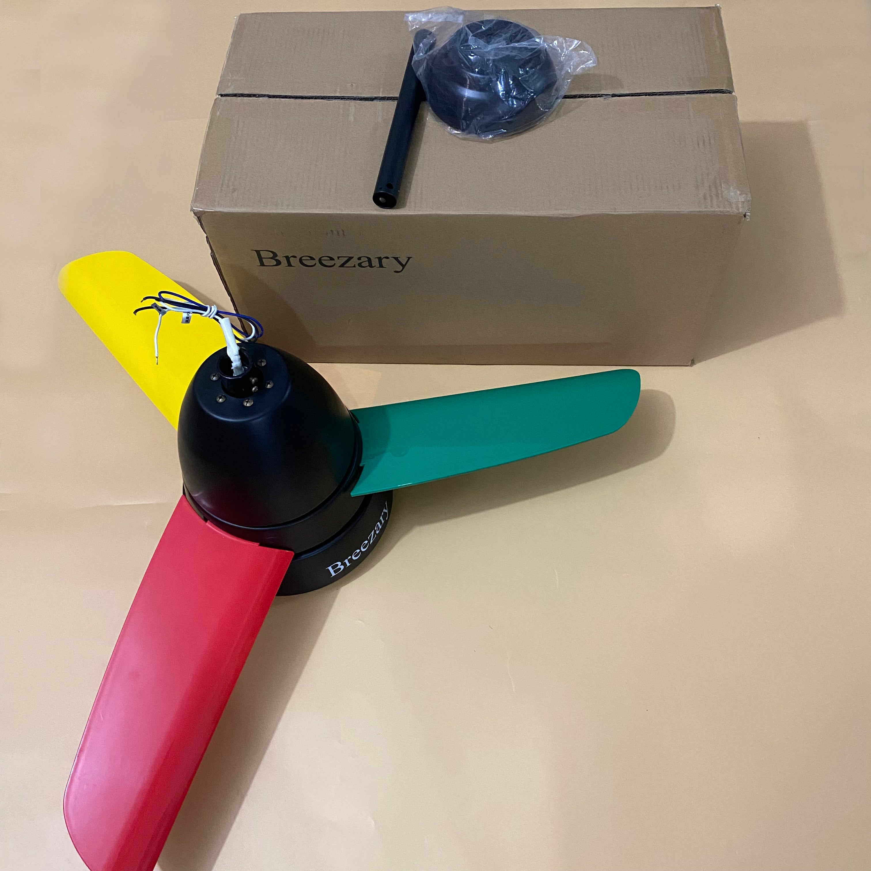 Breezary ceiling fan with light 3-blade