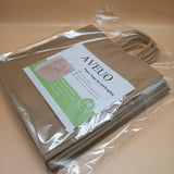 AVEUO 10 Pack 25*13.5*25cm Paper bags for packaging,Brown Paper Bags Gift Bags Ideal for Shopping, Packaging, Retail
