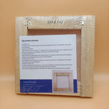 BTMLTAI Silk screen prints,16.5*16.5 cmWood Frame, White Mesh(1 Pack)