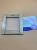 BTMLTAI Silk screen prints,16.5*16.5 cmWood Frame, White Mesh(1 Pack)