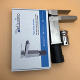 BELLISSIMO Taps being faucets, Single  Stainless Steel Handle Bathroom Sink Faucet Modern Square Tap