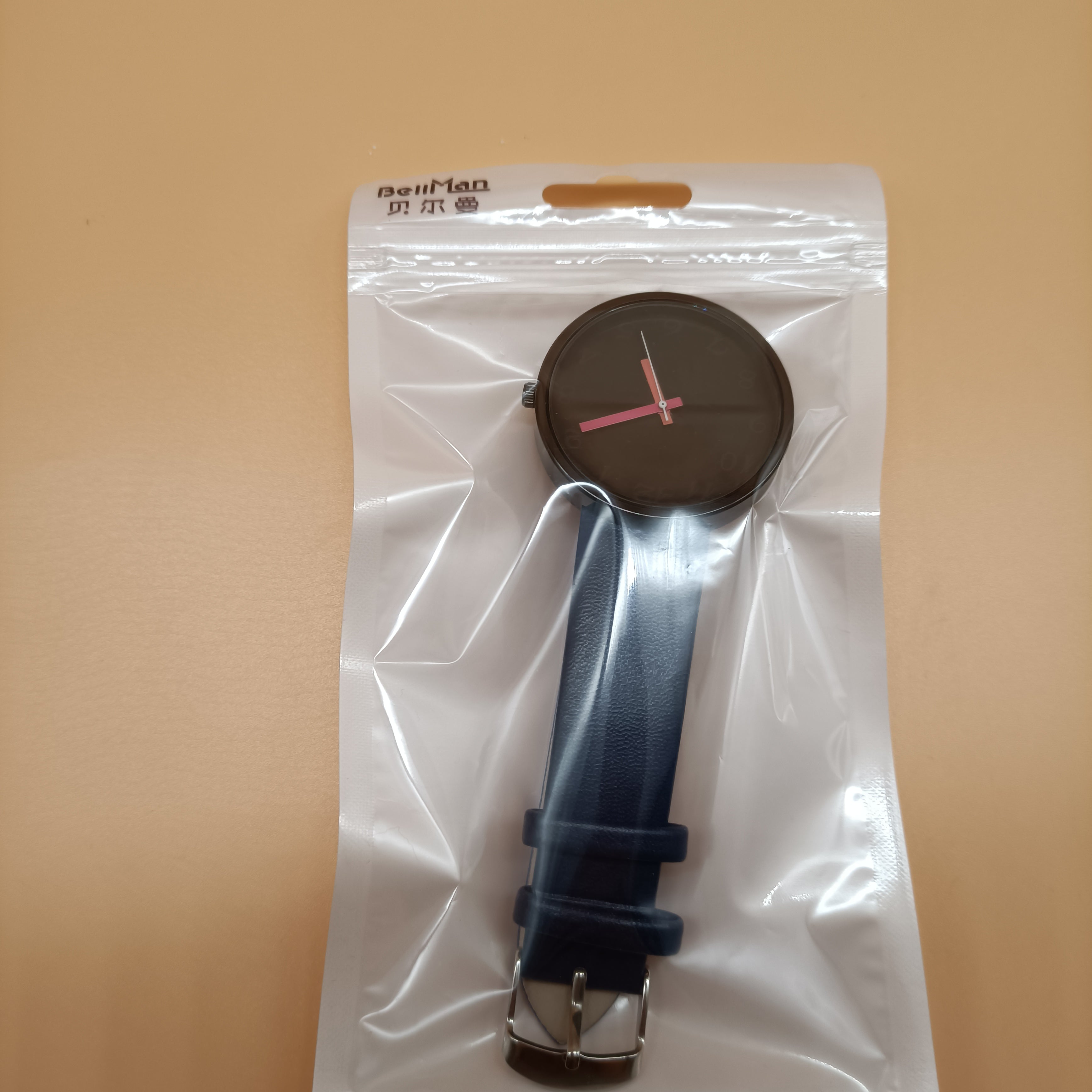 Bellman Wristwatches,Low-key minimalist connotation leather strap quartz watch, boyfriend dad birthday gift boy school gift