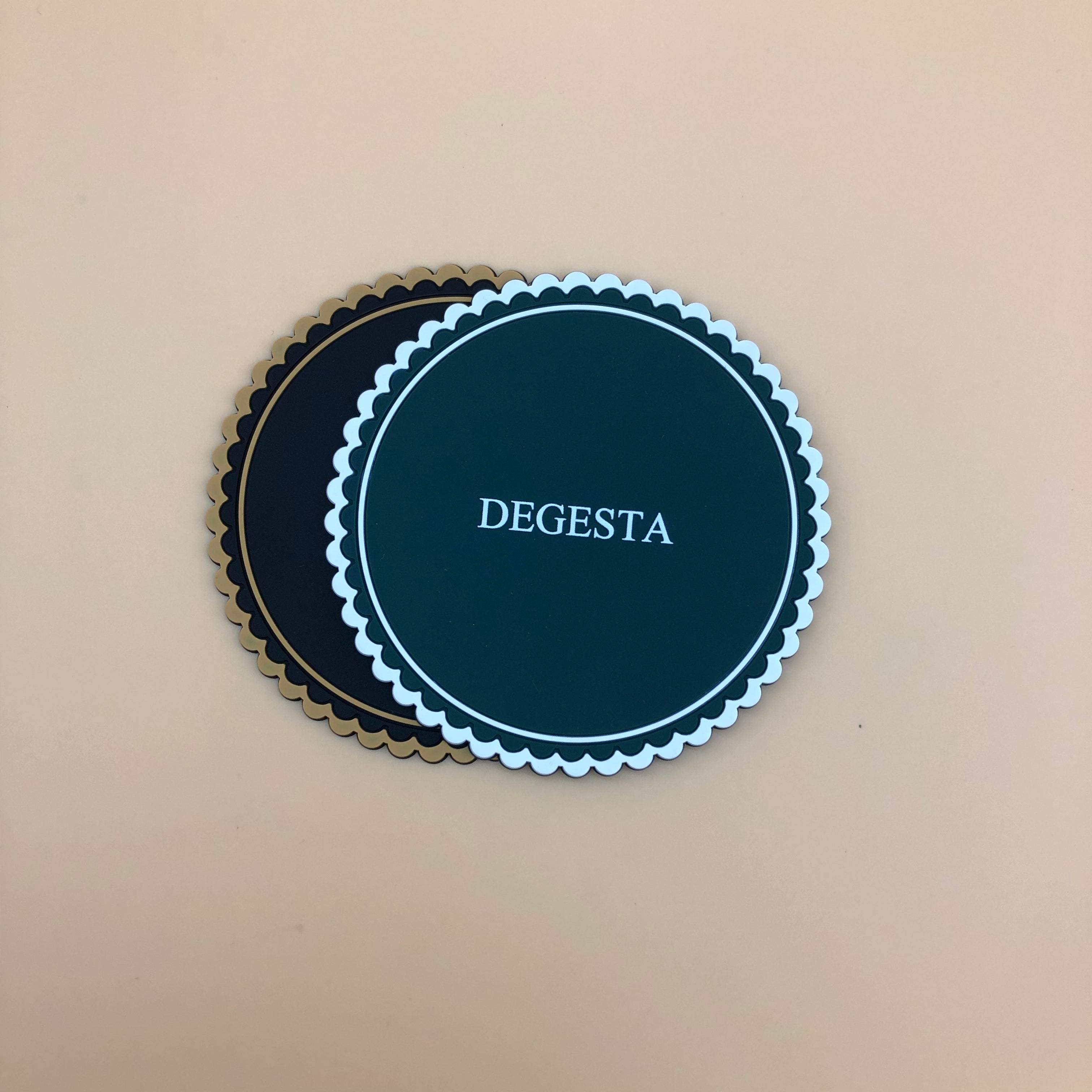 DEGESTA coasters, Non-Slip Cup Coasters, Heat Resistant , Furniture Protection from Damage