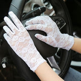 VISKEY Women Short Elegant Lace Gloves for Evening Wedding Tea Party