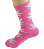 VISKEY Weed Leaf Printed Cotton Socks Unisex Novelty Casual Sports Socks for Women Men