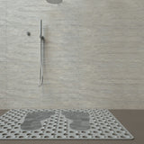 Silicone Massage Anti-slip Mat with Suction Cups - Shower Foot Pad for Bathroom, PVC Floor Mat for Shower, Bath, and Toilet