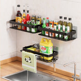 Space Aluminum No-Drilling Multi-Layer Storage Rack - Versatile Bathroom, Kitchen, and Bathroom Storage Shelf