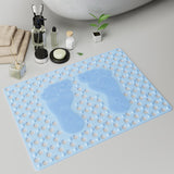 Silicone Massage Anti-slip Mat with Suction Cups - Shower Foot Pad for Bathroom, PVC Floor Mat for Shower, Bath, and Toilet