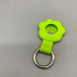 FAINDMOO Protective cases for use wth wireless electronic devices for locating and tracking personal objects, Cat Paw Design, Fits 2.5cm Collar, Silicone, Shock-Resistant, 6.5x3.5cm, Green