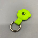 FAINDMOO Protective cases for use wth wireless electronic devices for locating and tracking personal objects, Cat Paw Design, Fits 2.5cm Collar, Silicone, Shock-Resistant, 6.5x3.5cm, Green