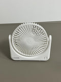 LuniosisL Portable Electric Fans for Personal Use Tabletop Air Circulator Fan, Small, White – Quiet Personal Fan for Home or Office, 3 Speeds, regular