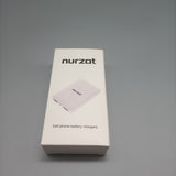 nurzat ell phone battery chargers,10000mAh, white, portable charging for iphone and android phones and other devices
